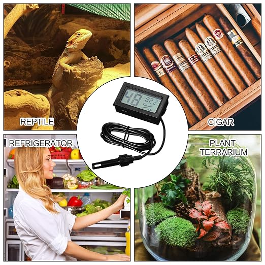 Weewooday Mini Digital Temperature Humidity Meters Gauge - Image 6