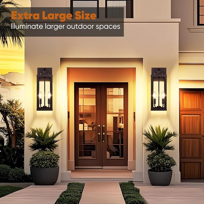 BesLowe 18” Upgraded Motion Sensor Outdoor Wall Lights, Dusk to Dawn Porch - Image 7