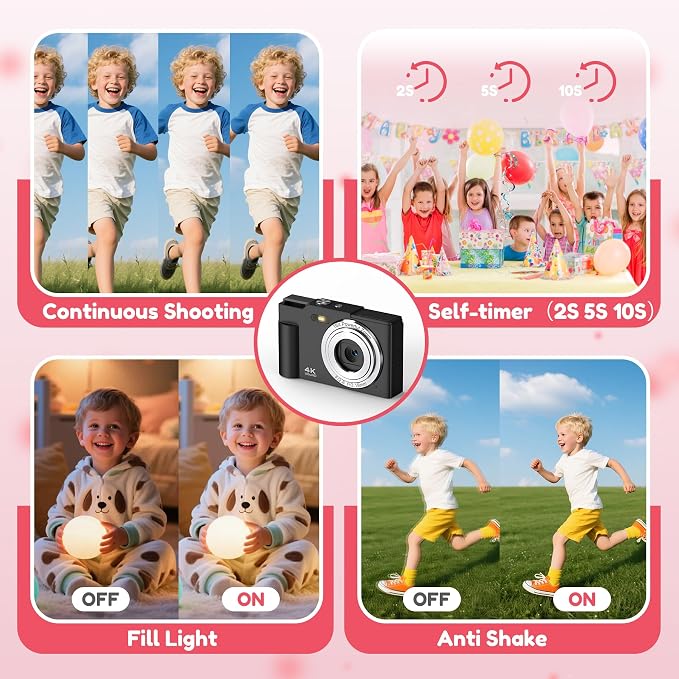 Digital Camera, FHD 4K Digital Point and Shoot Camera - Image 8