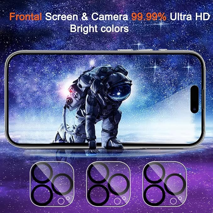 Ferilinso 3 Pack for Apple iPhone 14 Pro Max Privacy Screen Protector Tempered - Image 8