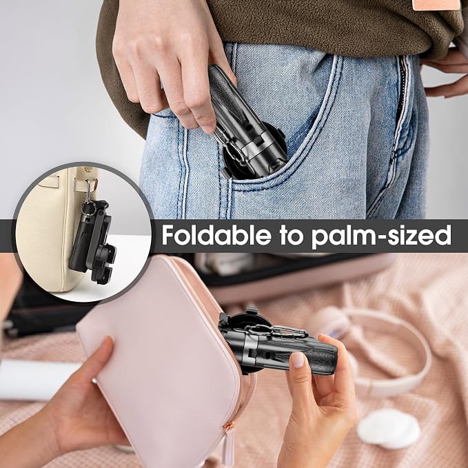 Magnetic Tripod for Phone, 2 in 1 for Magsafe Stand& Clip Portable Pocket Size - Image 7