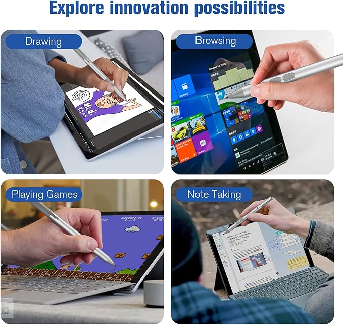 Stylus Pen for HP with 1024 Pressure Sensitivity & 2500hr Battery Life - Image 7