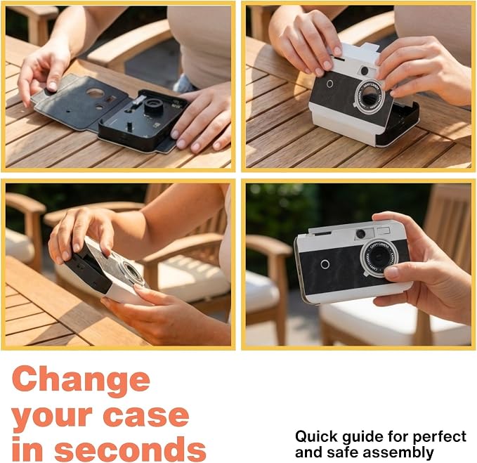 Interchangeable Replacement Case – Sleek Dark Film Look Aesthetic Snap-On Cover - Image 11