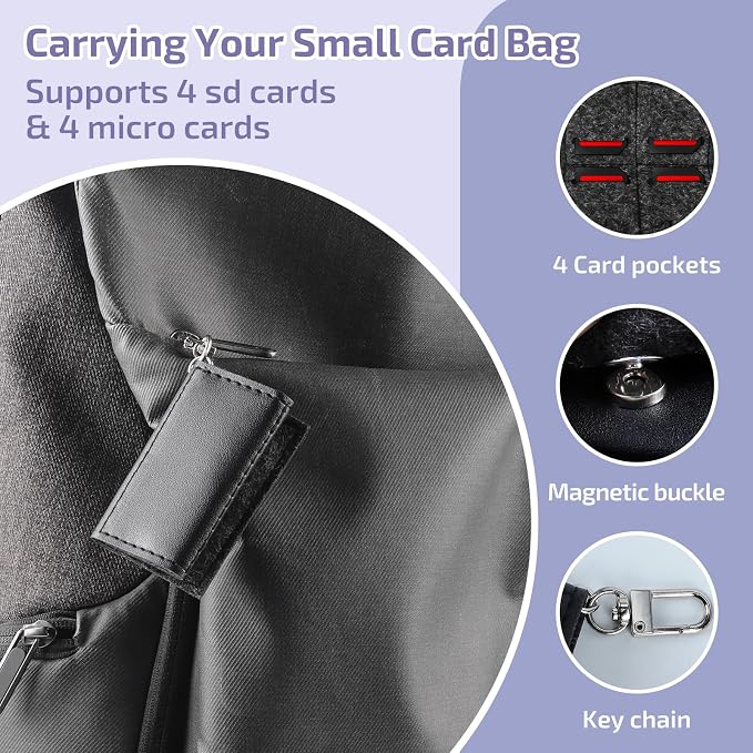 36-Slot Memory Card Case with 36 Transparent Holders & 60 Writable Labels - Image 6