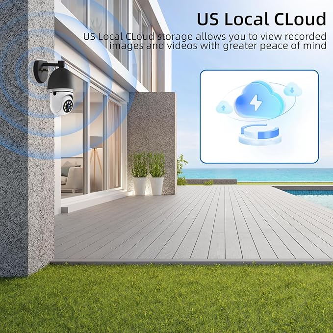 Hawkray Light Bulb Security Camera -5G& 2.4GHz WiFi 2K 3MP Security Cameras - Image 7