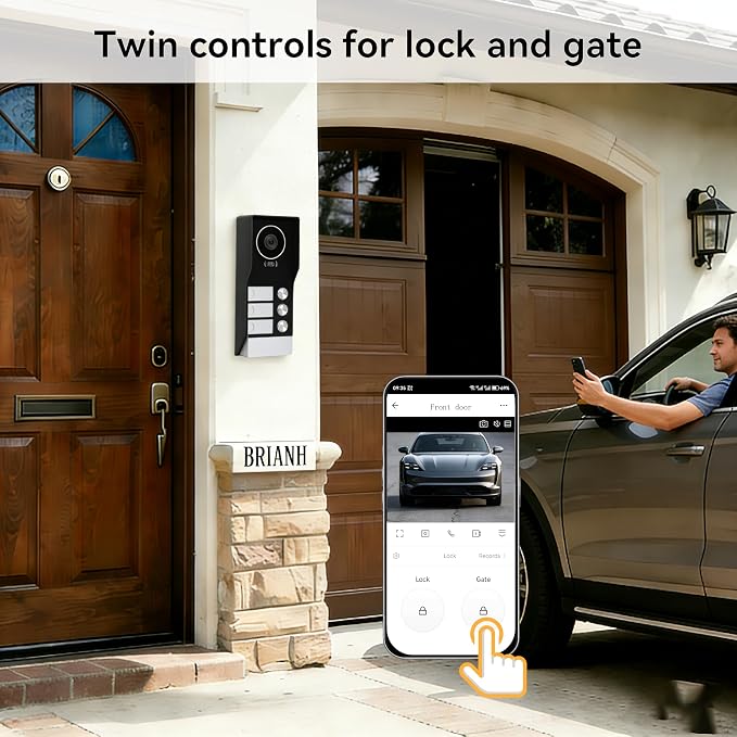 3 Units Apartment Video Intercom System, house video intercom. Wired Video - Image 12