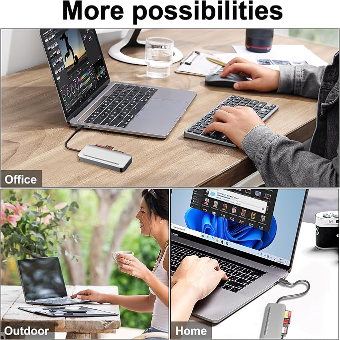 Memory Stick Pro Duo Card Reader, 7 in1 Memory Stick Pro Duo Adapter USB C - Image 7