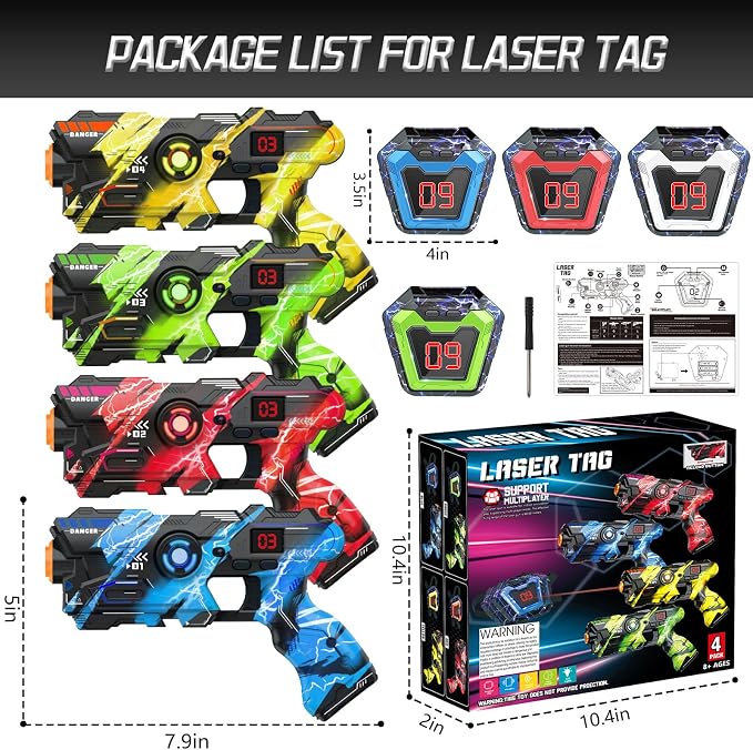 BAIAI Laser Tag Guns Set of 4 - Image 6