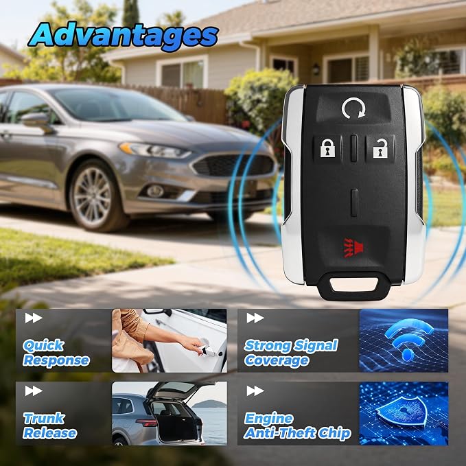 Key Fob 2Pcs M3N-32337100 13577770 Compatible - Image 7
