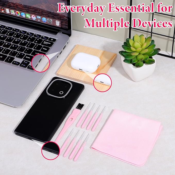 Sibba 20Pcs Cell Phone Cleaning Kit, Anti-Clogging Mini Brushes - Image 7