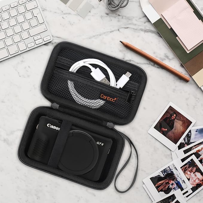 Canboc Camera Case for Canon PowerShot G7 X Mark II Digital Camera, Hard - Image 8