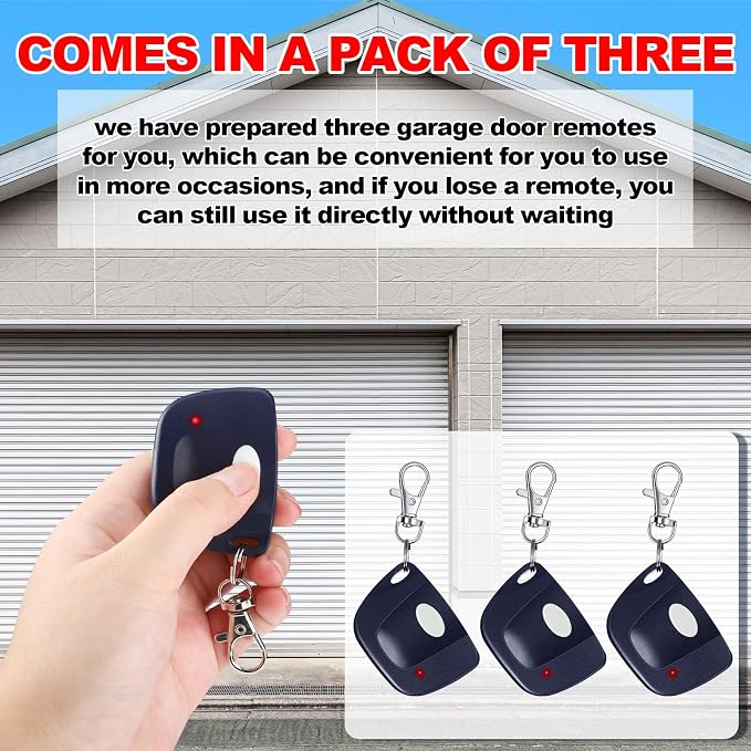 Kingdder 3 Pieces Gate Opener Remote Compatible - Image 7