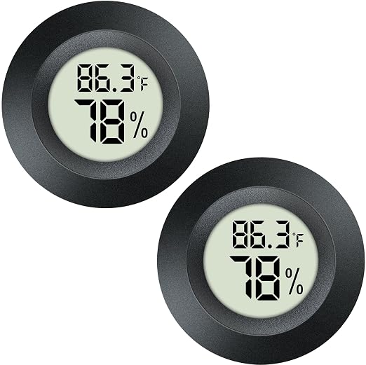 2 Pack Hygrometer Thermometer Mini Digital LCD Monitor Indoor/Outdoor Humidity - Image 6
