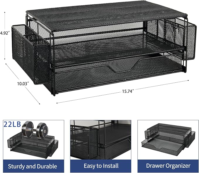 AUPSEN 2 Tier Computer Monitor Stands - Image 7