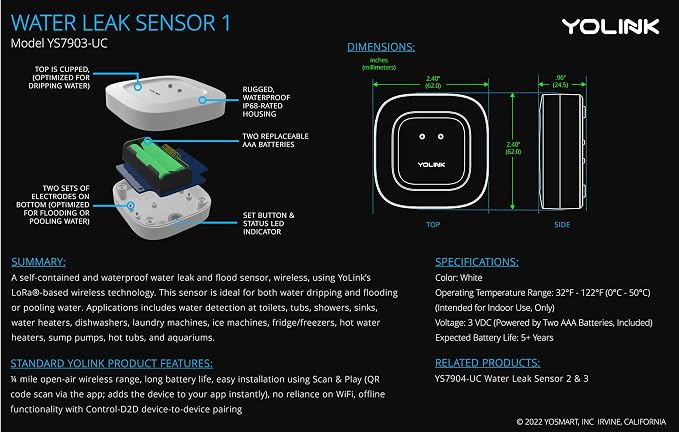 YoLink X3 Version Smart Water Leak Protection Kit: X3 Valve Controller - Image 9
