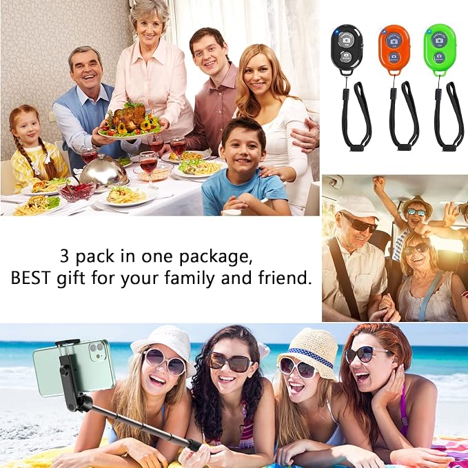 Wireless Remote Shutter for Cellphones and Tablets, AOQIYUE Bluetooth Remote - Image 7