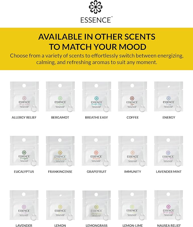 Essence Wearable Aromatherapy Nasal Diffuser – Lemon Essential Oil Nose Ring - Image 7