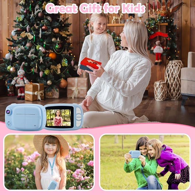 Kids Instant Camera, Mijiaowatch 12MP/1080P Kids Digital Print Camera - Image 7