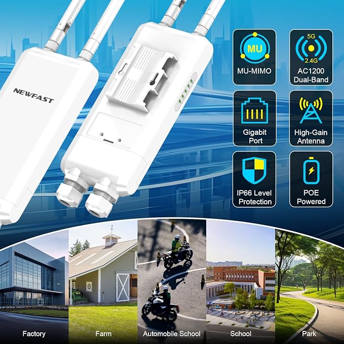 NEWFAST Outdoor WiFi Extender - Image 8