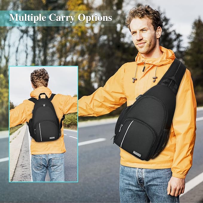BAIGIO Camera Sling Bag Small Camera Backpack - Image 7