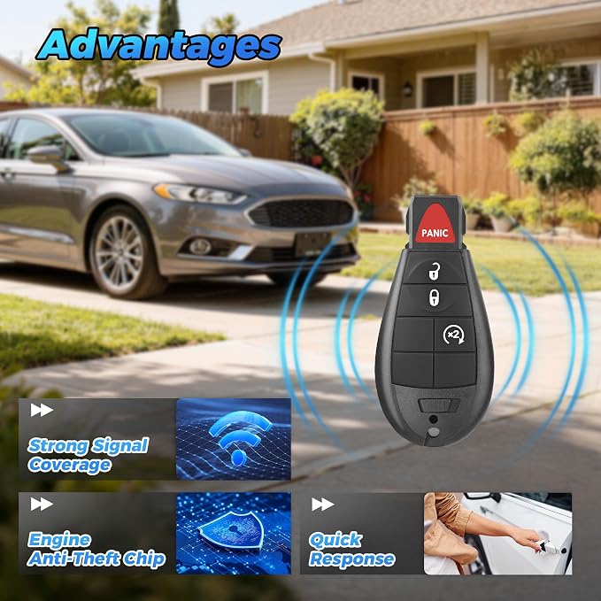 Key Fob 2Pcs 05026378 Compatible - Image 7