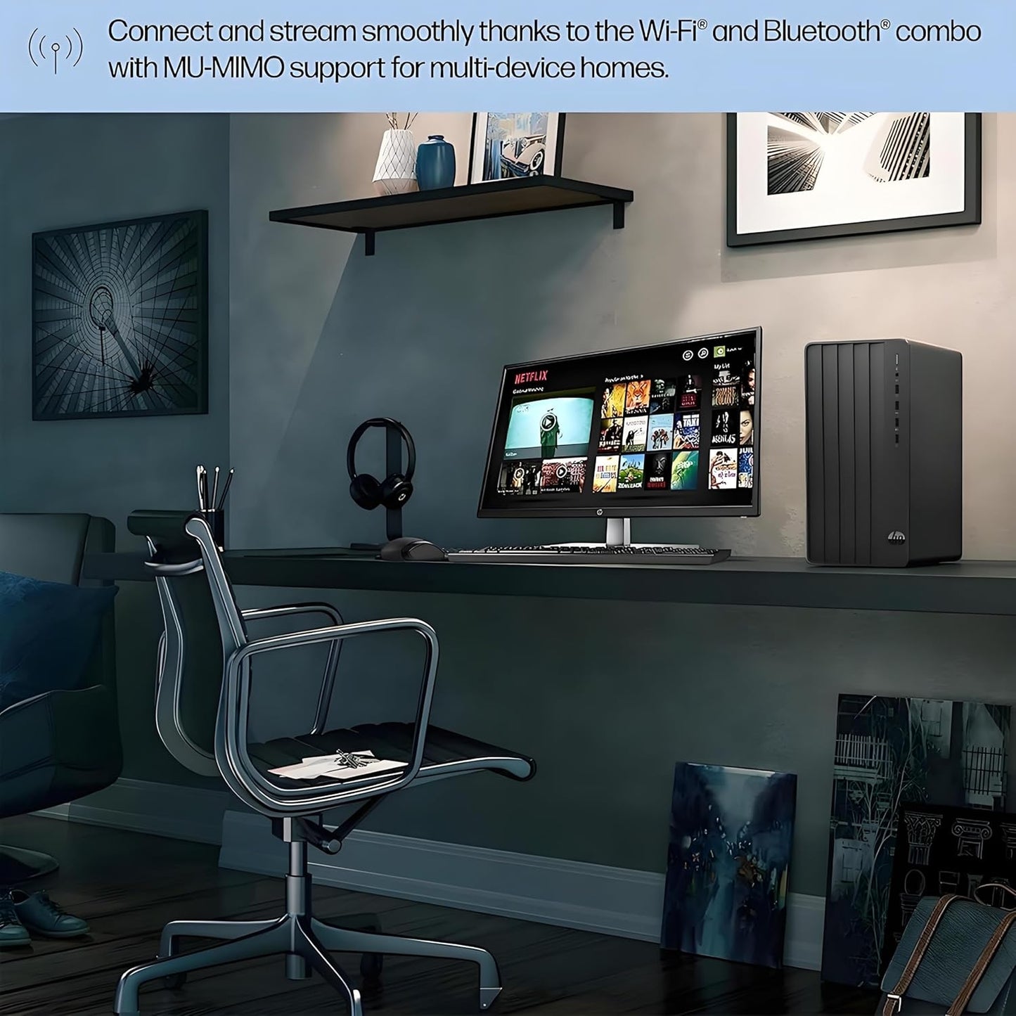 HP 290 G9 Desktop Computer, 13th Gen Intel Core i3-13100 Processor (Up to 4.50GHz)- 16GB RAM - 1TB PCIe SSD - HDMI, VGA, Wire Keyboard & Mouse, Wi-Fi, Windows 11 Pro