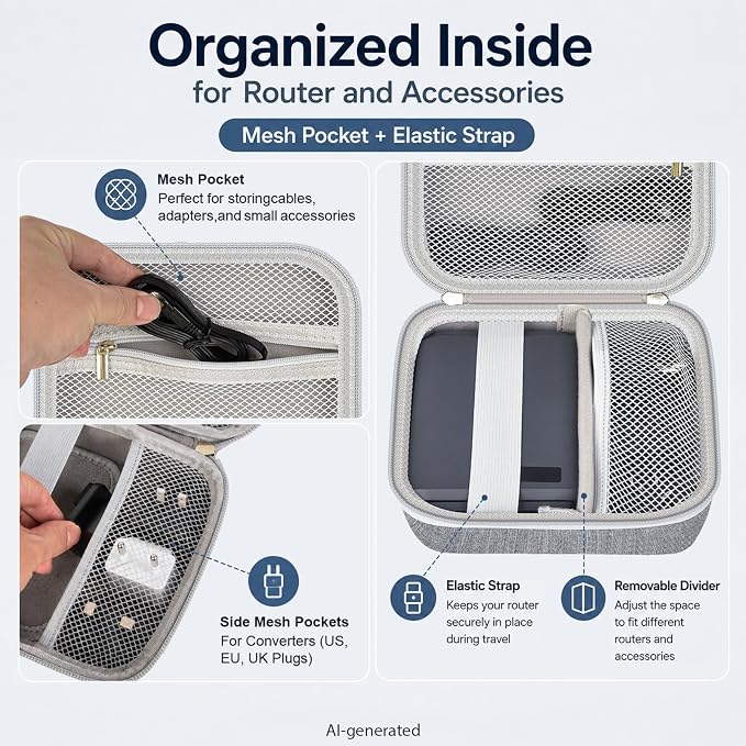 Case Compatible with TP-Link BE3600 Wi-Fi 7 |6 Portable Travel Router - Image 8