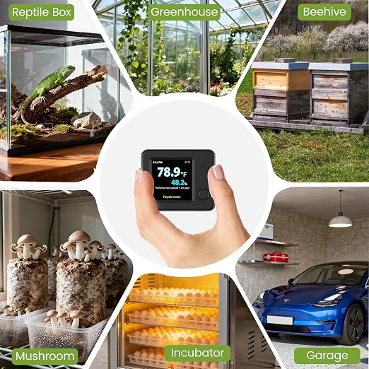 MOCREO WiFi Reptile Hygrometer Indoor Thermometer, Smart Humidity and - Image 9
