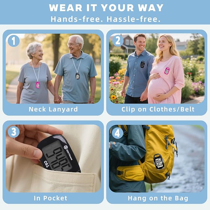Clip-on 3D Pedometer for Walking Steps Counter - Image 8
