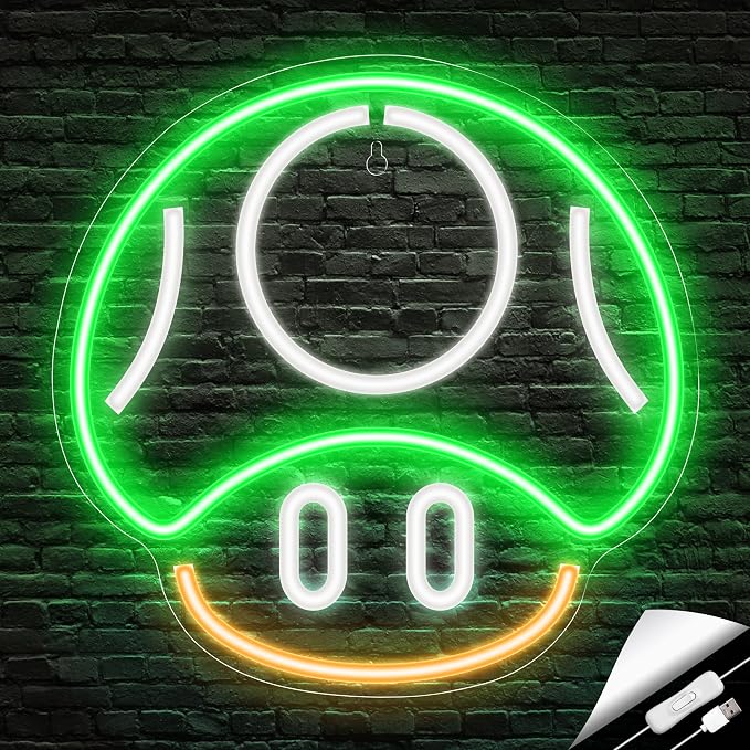 Kavaas Gaming Neon Sign, Mushroom Neon Sign - Image 8