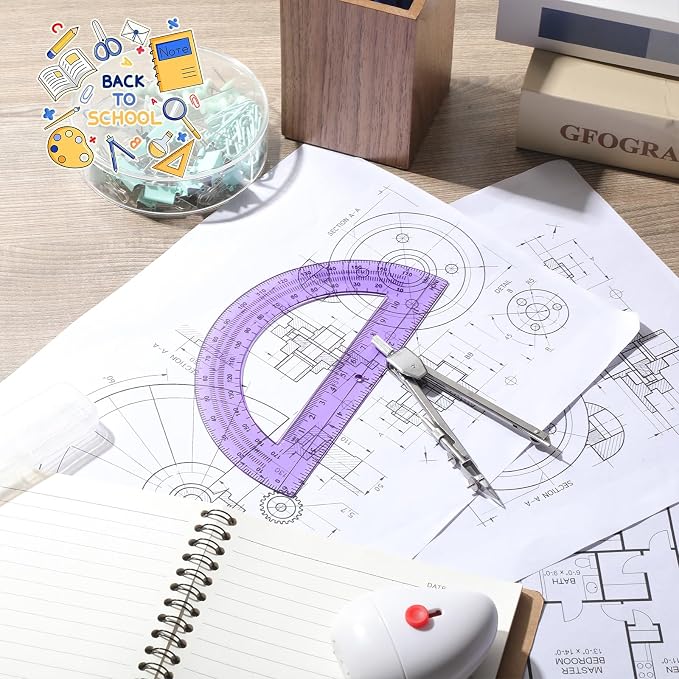 EBOOT Student Geometry Math Set, Drawing Compass and 6 Inch Swing Arm - Image 7