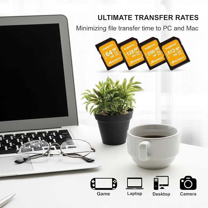MMOMENT 64GB Full-Size SD Card UHS-I U3 V30 Class 10 High Speed SDXC – Up to - Image 9