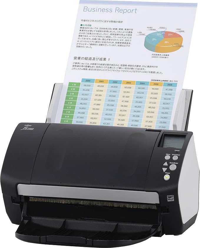 Fujitsu fi-7160 document scanner, 8.5 x 14 in, ADF 80 sheets, USB 3.0 by Fujitsu