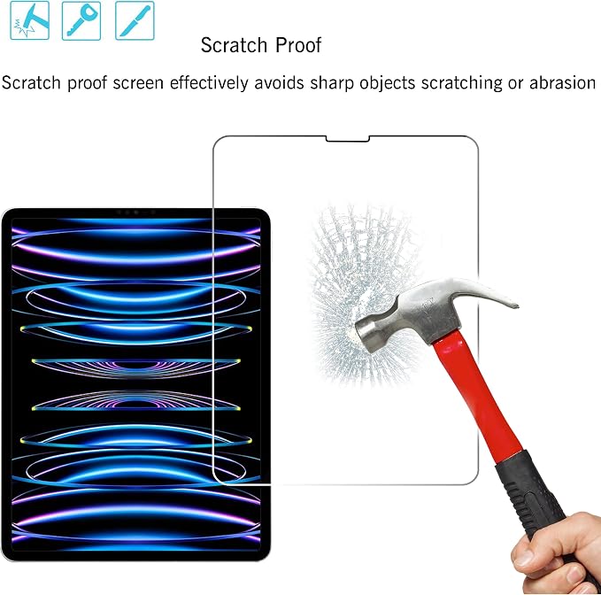Ailun Screen Protector for iPad Pro 11 inch 2022/2021/2020 2 Pack + 2 Pack - Image 6