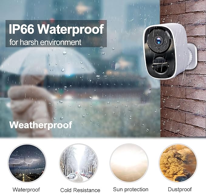 2026 Upgraded 2K Security Cameras Wireless Outdoor, Free Cloud Storage - Image 7