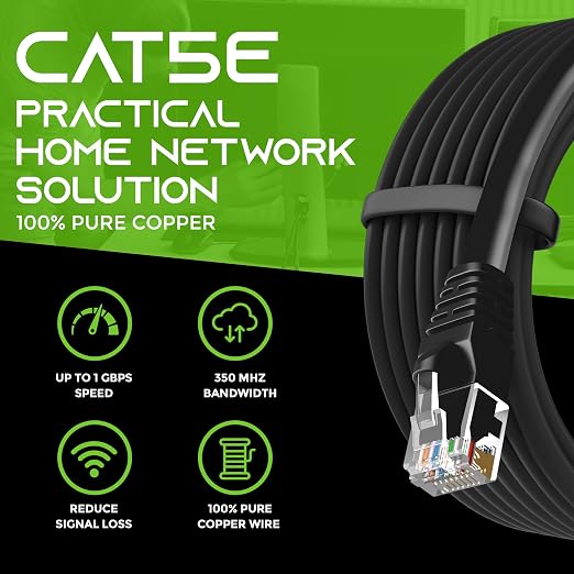 GearIt 10-Pack, Cat5e Ethernet Patch Cable 10 Feet - Image 8