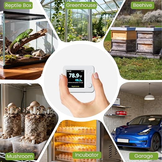 MOCREO WiFi Reptile Hygrometer Indoor Thermometer, Smart Humidity and - Image 9