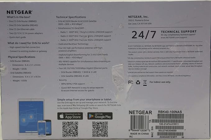 NETGEAR RBK40-100NAS Orbi Whole Home Mesh WiFi System - Image 4