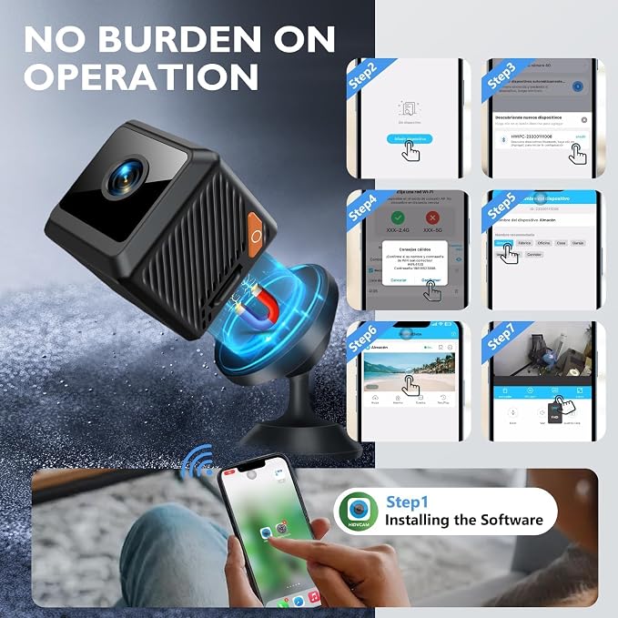 Mini Hidden Camera, Wireless WiFi/No WiFi Nanny Cam Security - Image 9