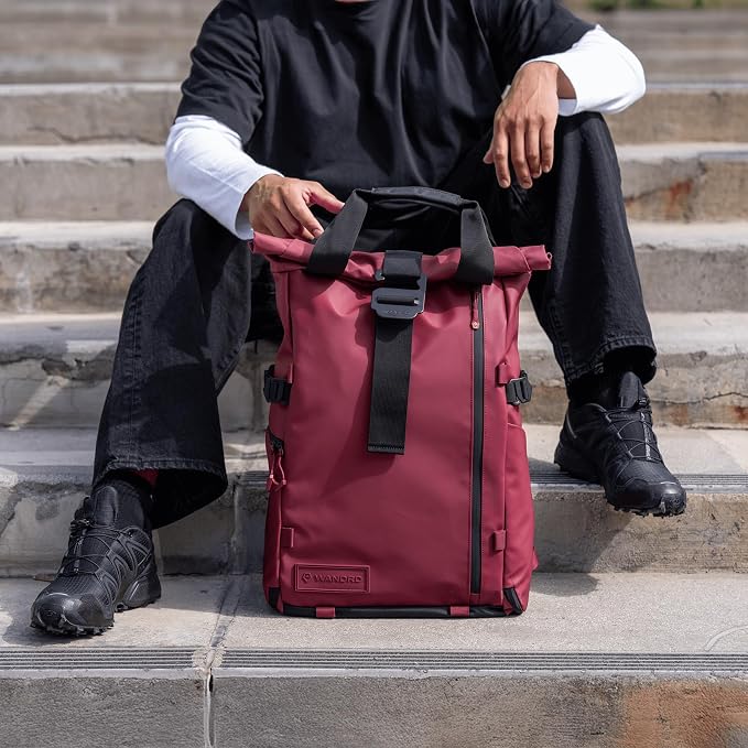 WANDRD PRVKE Rolltop 21L V4 Camera Backpack – Expandable Weatherproof Travel Bag - Image 6