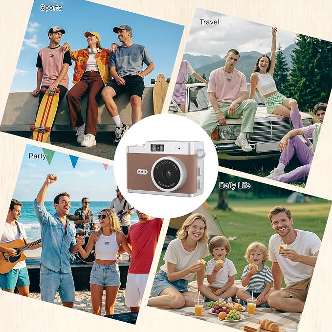 Mini Keychain Digital Camera 1080P, Ultra-Portable Small Retro Camera 32GB Card - Image 9