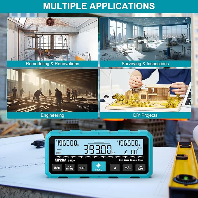 Kiprim DR120 Dual Laser Distance Meter - Image 9