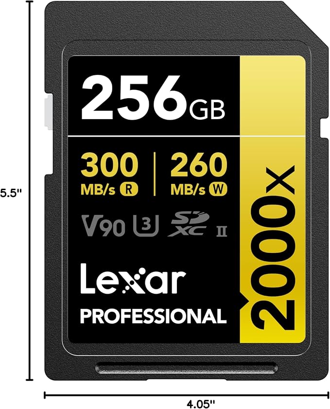 Lexar 256GB Professional 2000x SD Card, Full HD, - Image 8