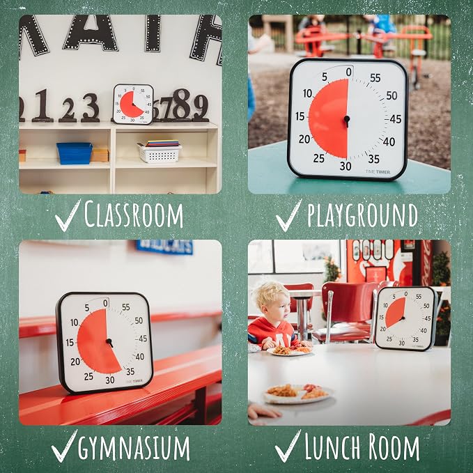 TIME TIMER 12 inch Visual Timer 60 Minute Kids Desk Countdown Clock - Image 7