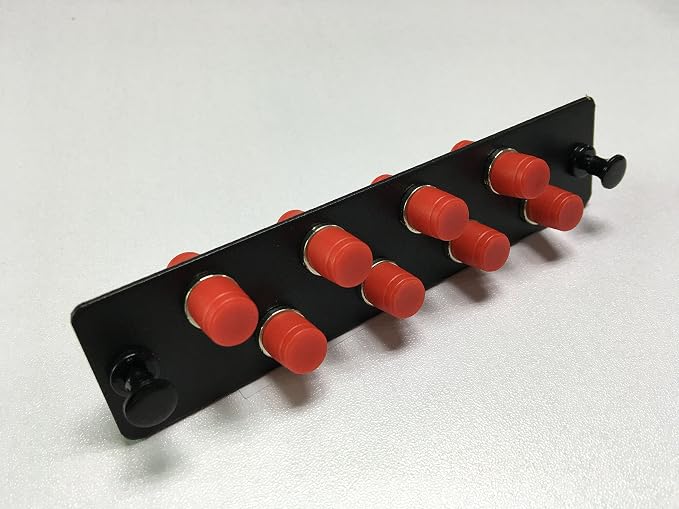 RiteAV LGX Footprint Fiber Optic Cable FC Adapter Patch Panel 8 Ports Loaded by RiteAV