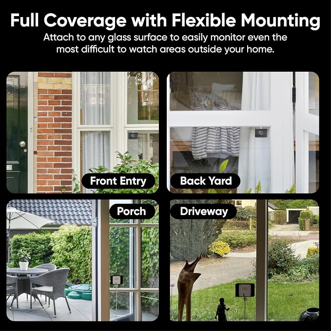WYZE Window Camera 2 Pack, WiFi Indoor HD Home Security Camera, Upgraded Color - Image 8