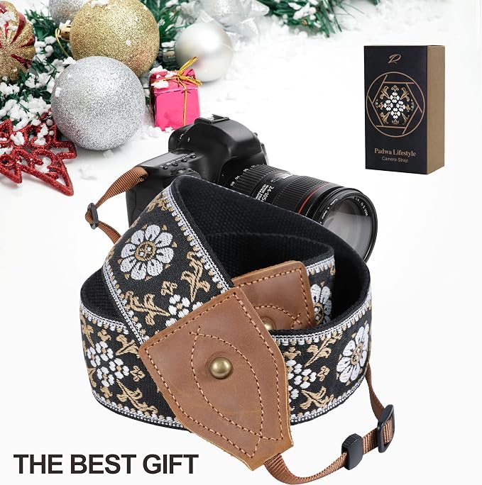 Padwa Lifestyle 2" Wide Classic Crazy Horse Art Cowhide Head Cotton Camera - Image 7