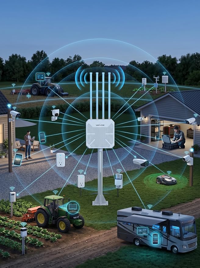 WAVLINK AX1800 Outdoor WiFi 6 Extender, Long-Range High-Power Outdoor Access - Image 9