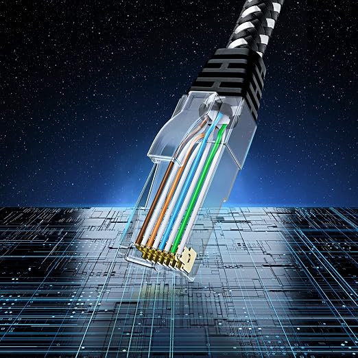 Maximm Cat 6 Ethernet Cable 10 ft, Braided Network Cable Cat6 - Image 8