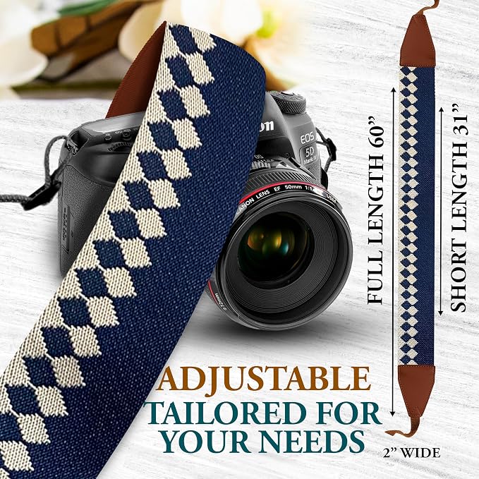 Art Tribute Custom Blue Diamond Camera Strap - Image 6